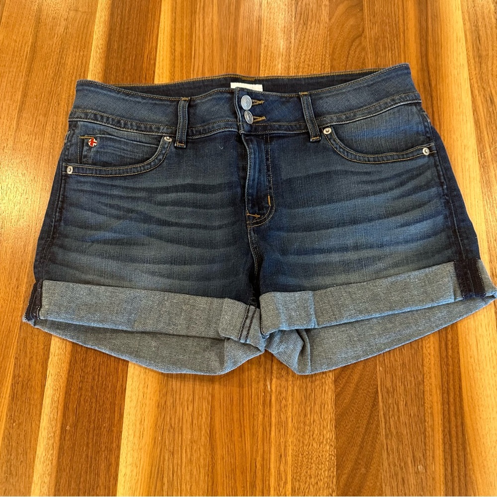 Hudson Jeans Dark Blue Jean Shorts
